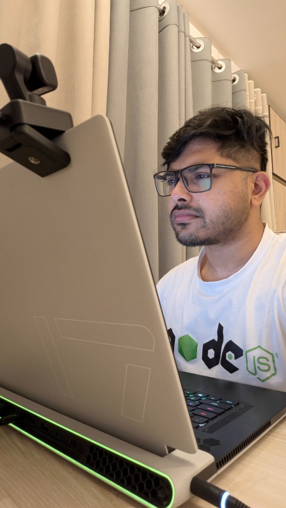 Candid · Fauzul at the desk