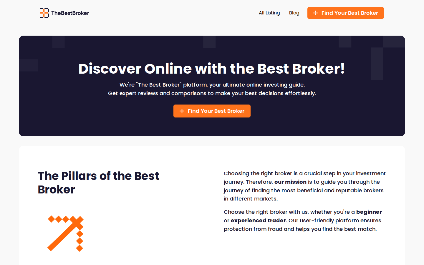 TheBestBroker comparison platform
